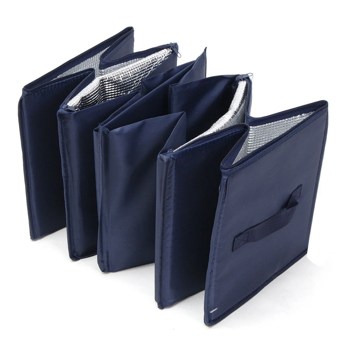 

Car Trunk Storage Box Foldable Large Capacity Organizer For Groceries Emergency Equipment Navy Trunk Container