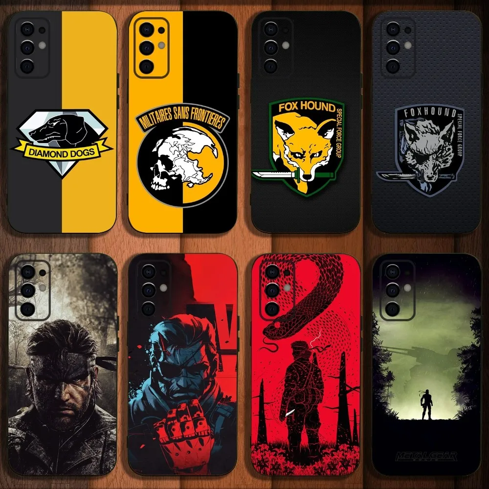 M-Metal Gear S-Solid Game Phone Case For Samsung S24,S21,S22,S23,S30,Ultra,S20,Plus,Fe,Lite,Note,10,9,5G Black Soft Cover