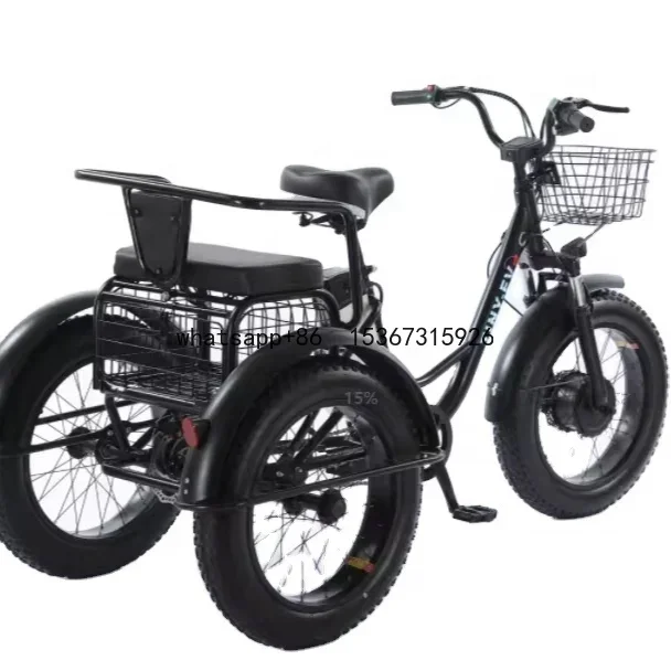 

Three wheeled motorcycles electric tricycles 1000W adult electric freight transportation leisure bicycles tricycles