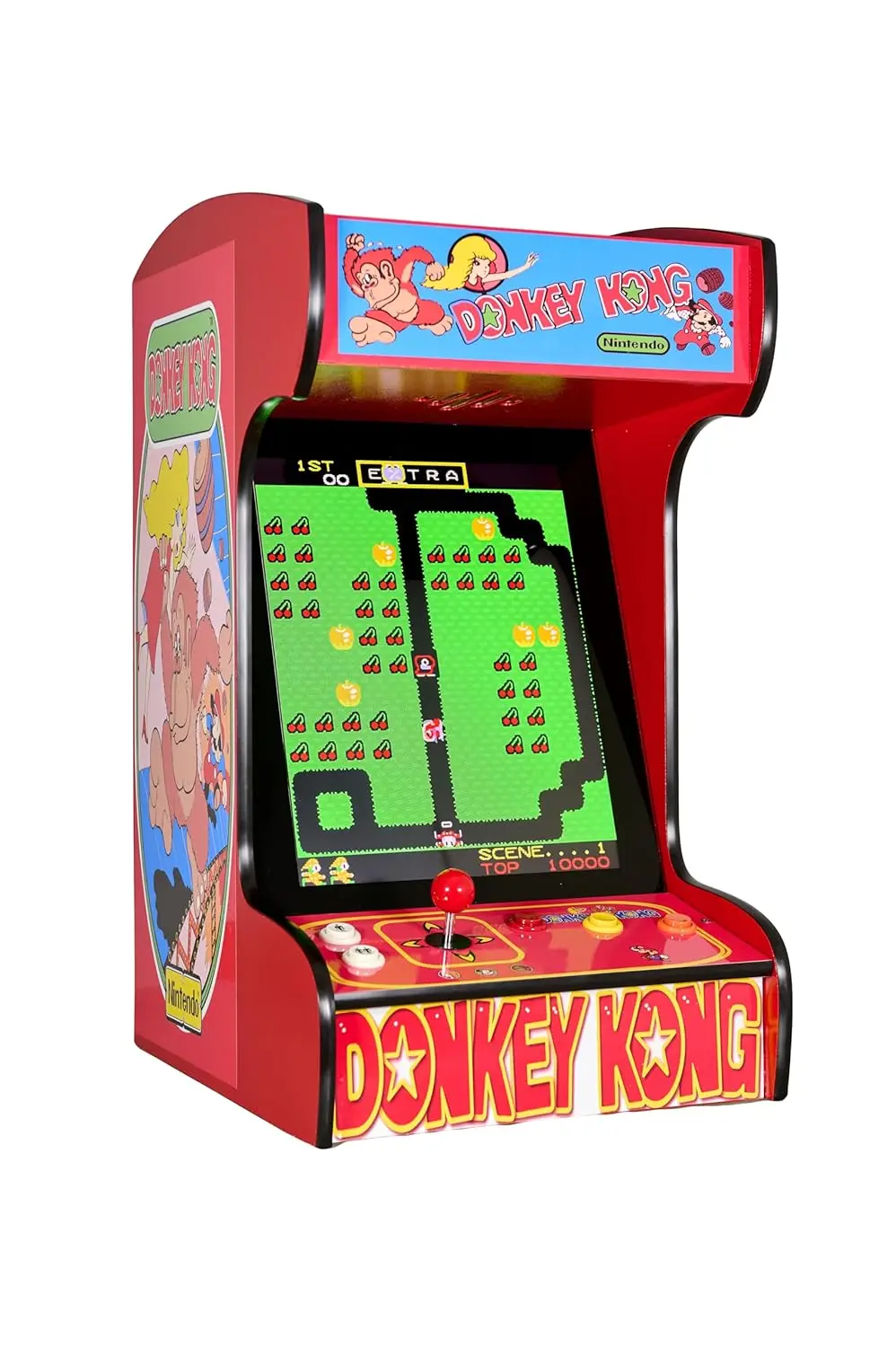 Pies Arcade Factory Classic Home Arcade Machine - Tabletop and Bartop - 412 Retro Games - Full Size LCD Screen, Buttons and Joys