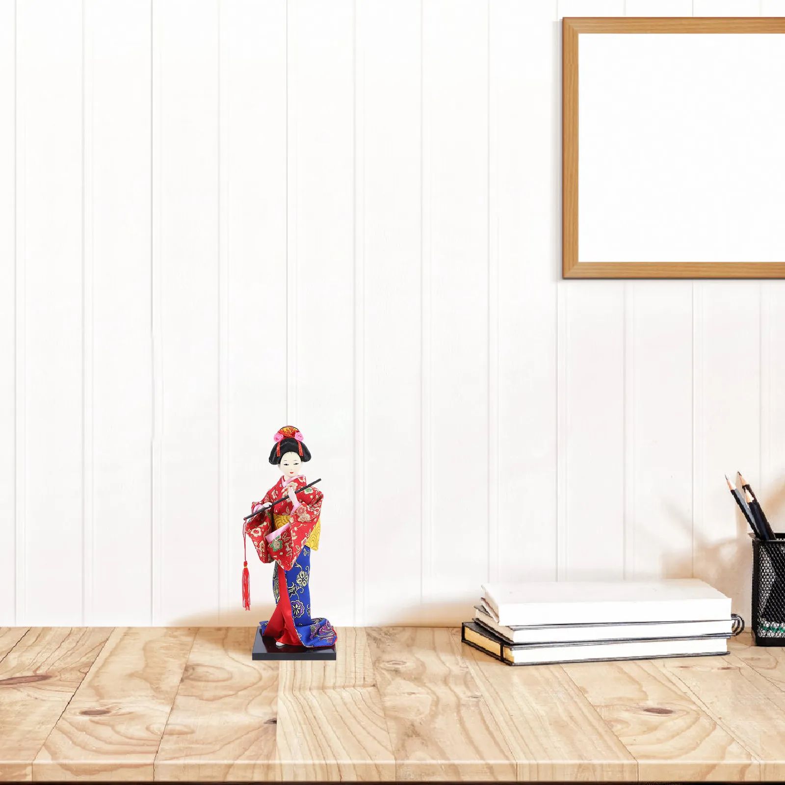 

1 шт. Тканевое настенное украшение «Гейша», японское народное ремесло, шикарный дизайн, освежает интерьер, декор для спальни, гостиной, стола