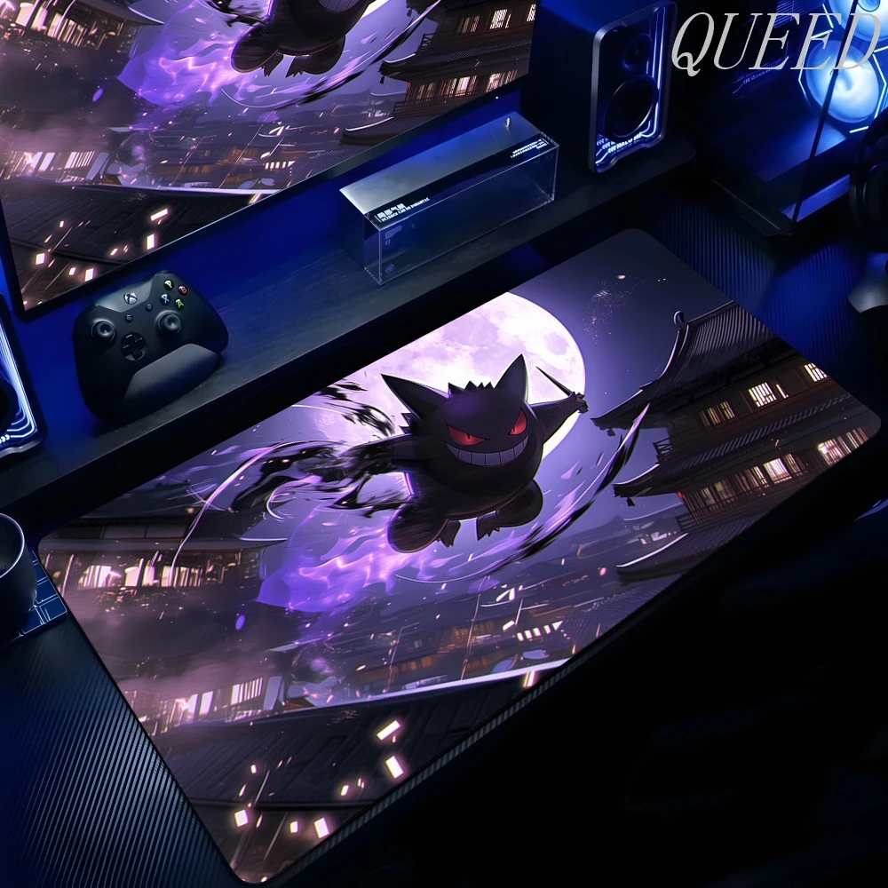 New Anime Gengar Mousepad Laptop PC P-pokemon Game Keyboard 