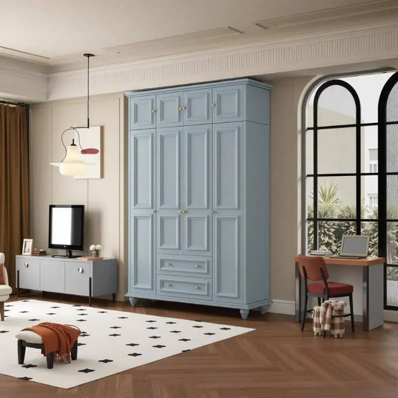 

Decoration Drawer Wardrobes Doors Customized Rod Space Cute Wardrobes Clothes Storage Armadio Guardaroba Bedroom Furniture