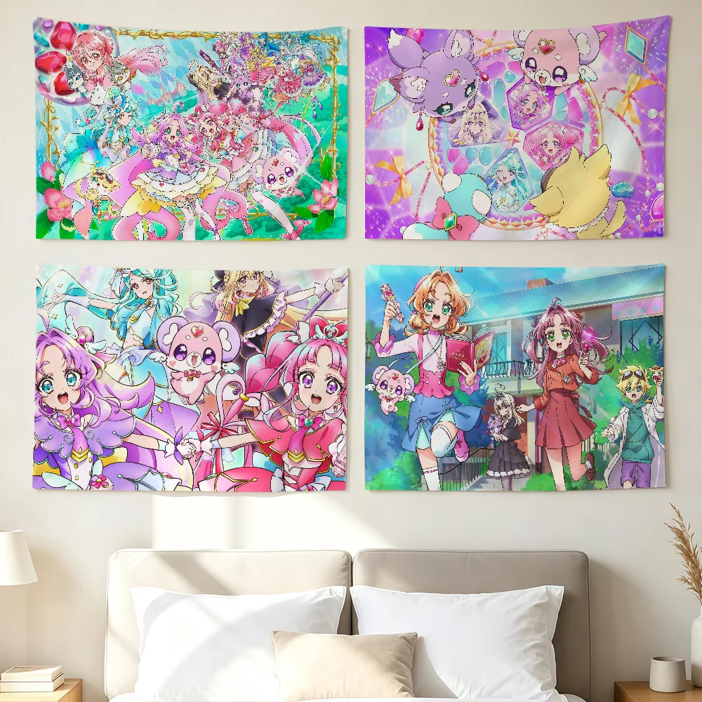 Anime S-Star D-detective P-precure Flag Wall Decorations Home Decor Suitable For Living Rooms Bedrooms Dormitories Parties