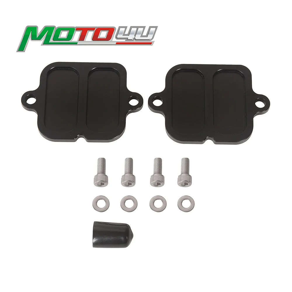 Алюминиевый блок для смога для Honda CBF 600 cbf600 2004 2005 2006 2007, защитная крышка для мотоциклетных аксессуаров, 2 шт. с винтом