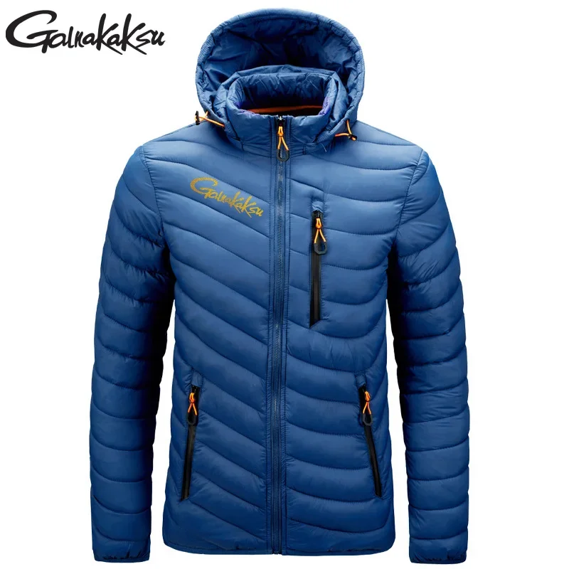 2024 New Winter Fishing Clothes Men\'s Waterproof Fishing Down Jacket for Outdoor Cycling Windproof Clothes Warm Fishing Jackets