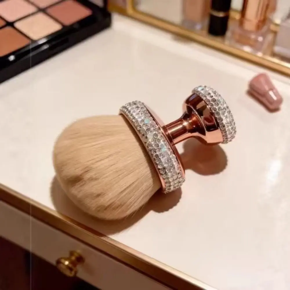 Bling Rhinestone-encrusted Brush Ultra-fine Extra-large Fluffy Makeup Brush Long Handle Durable Mushroom Head Makeup Brush