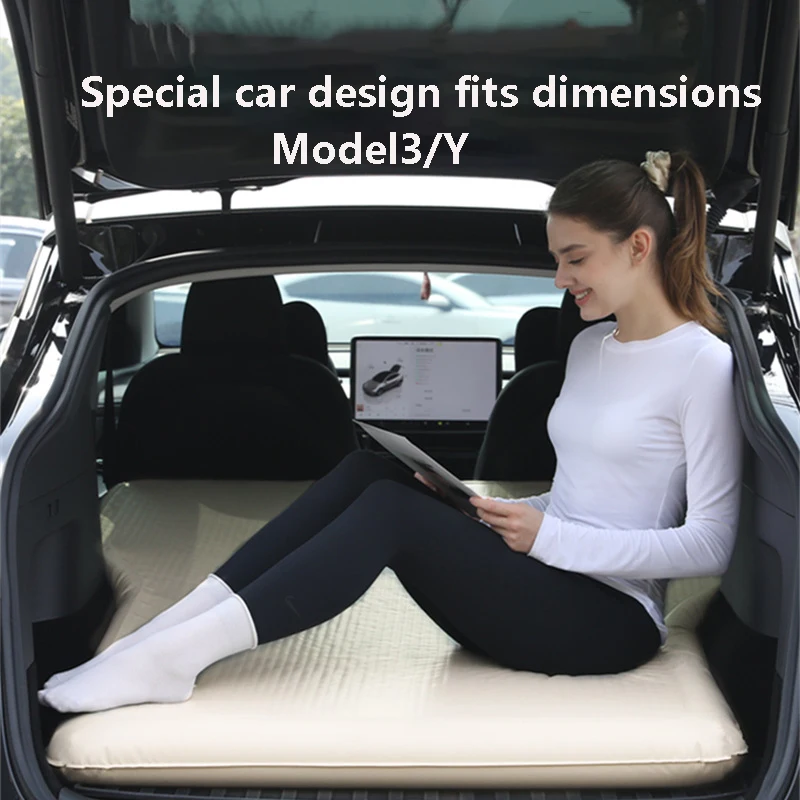 

Подходит для Tesla Y/3, автомобильного матраса, внедорожника, самостоятельного вождения, кемпинговой станции, универсал, надувной спальный коврик