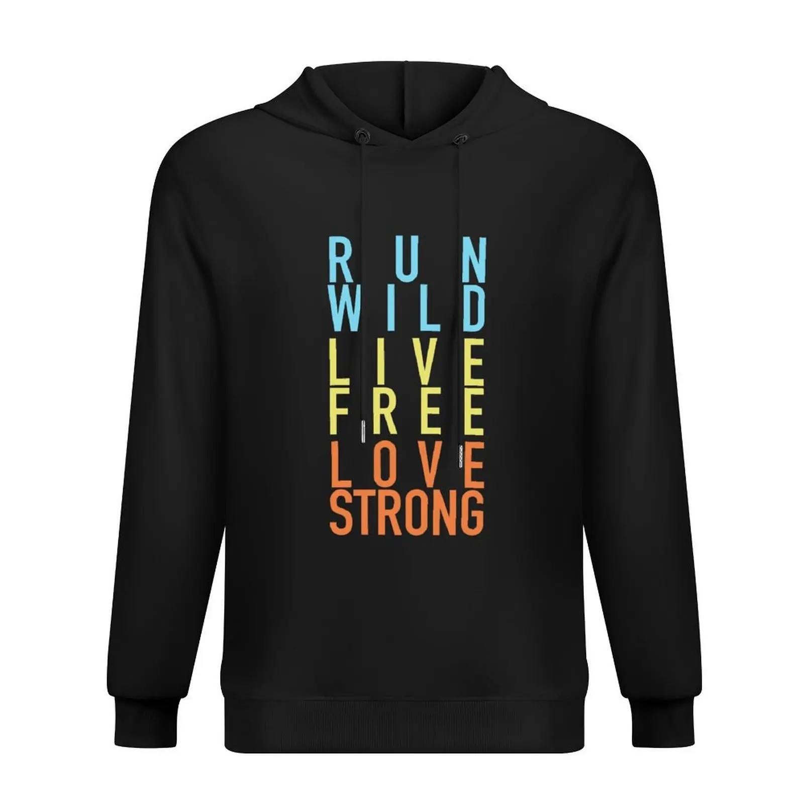 

Run Wild. Live Free. Love Strong. (ii) Hoodie clothes for men korean autumn clothes men's clothing tracksuits