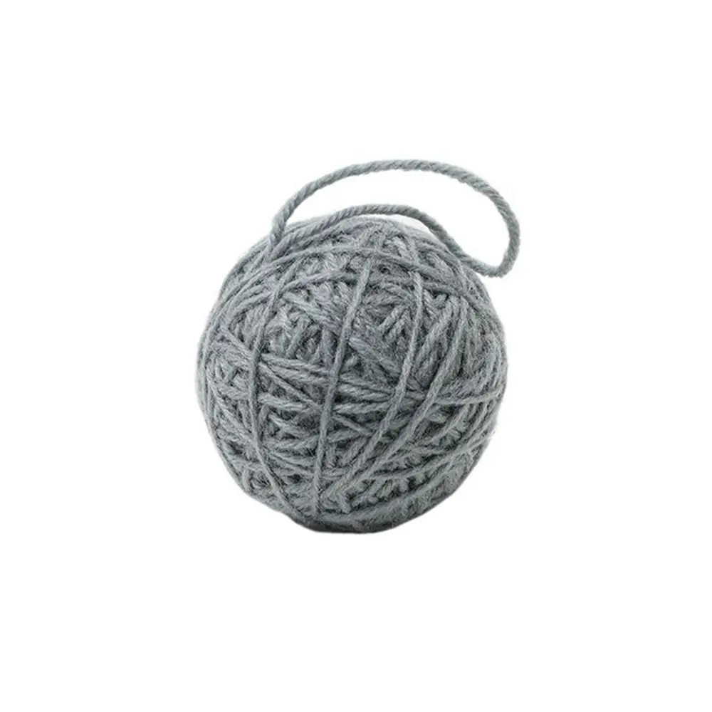 

Рождественский шерстяной шарик 1,97 дюйма, разноцветный, ручной вязки, декоративный, для подвешивания на елку