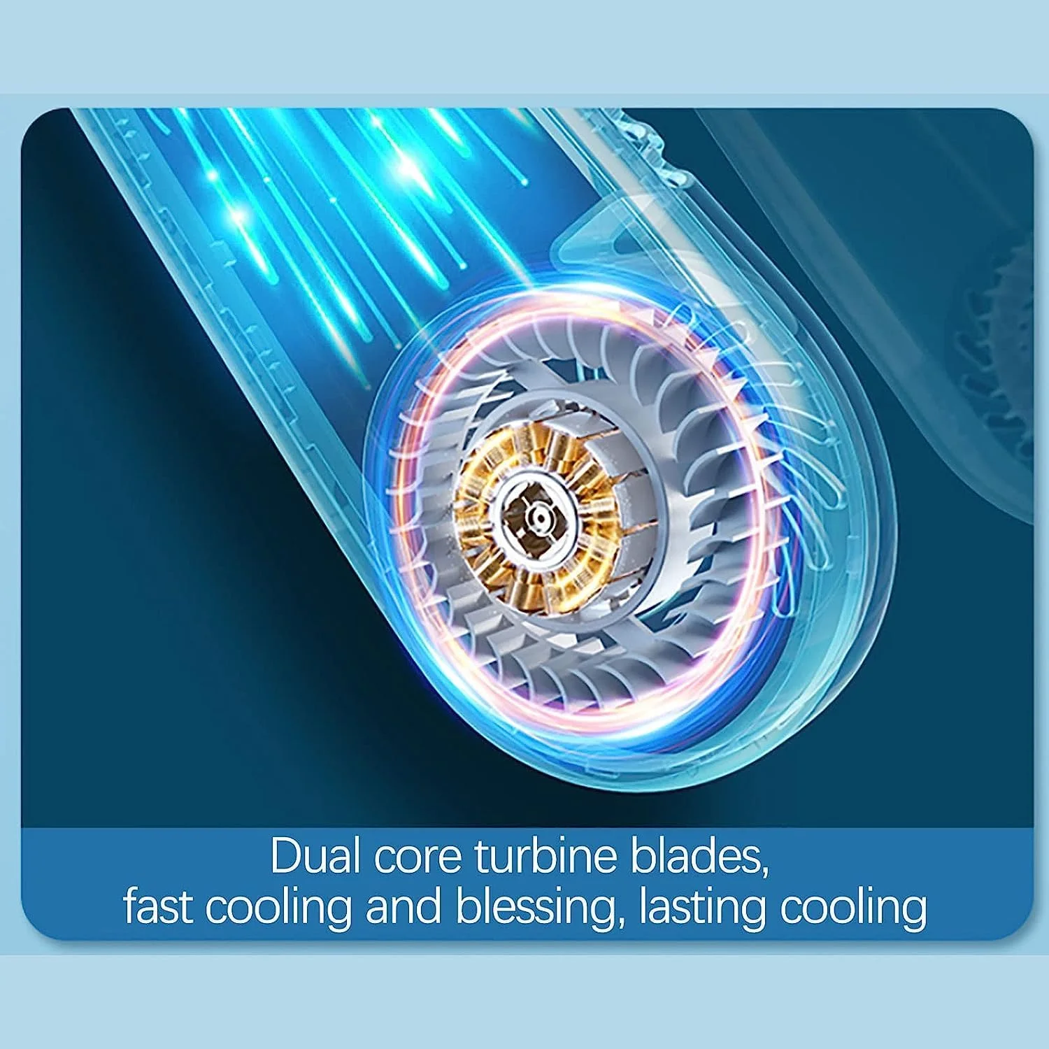 พัดลมแขวนคอแบบพกพา, พัดลมคอไร้ใบพัด, พัดลมระบายความร้อนส่วนตัวแบบชาร์จไฟได้, พัดลมคล้องคอส่วนตัวแบบสวมใส่ได้พร้อมความเร็วลม 5 ระดับสําหรับ