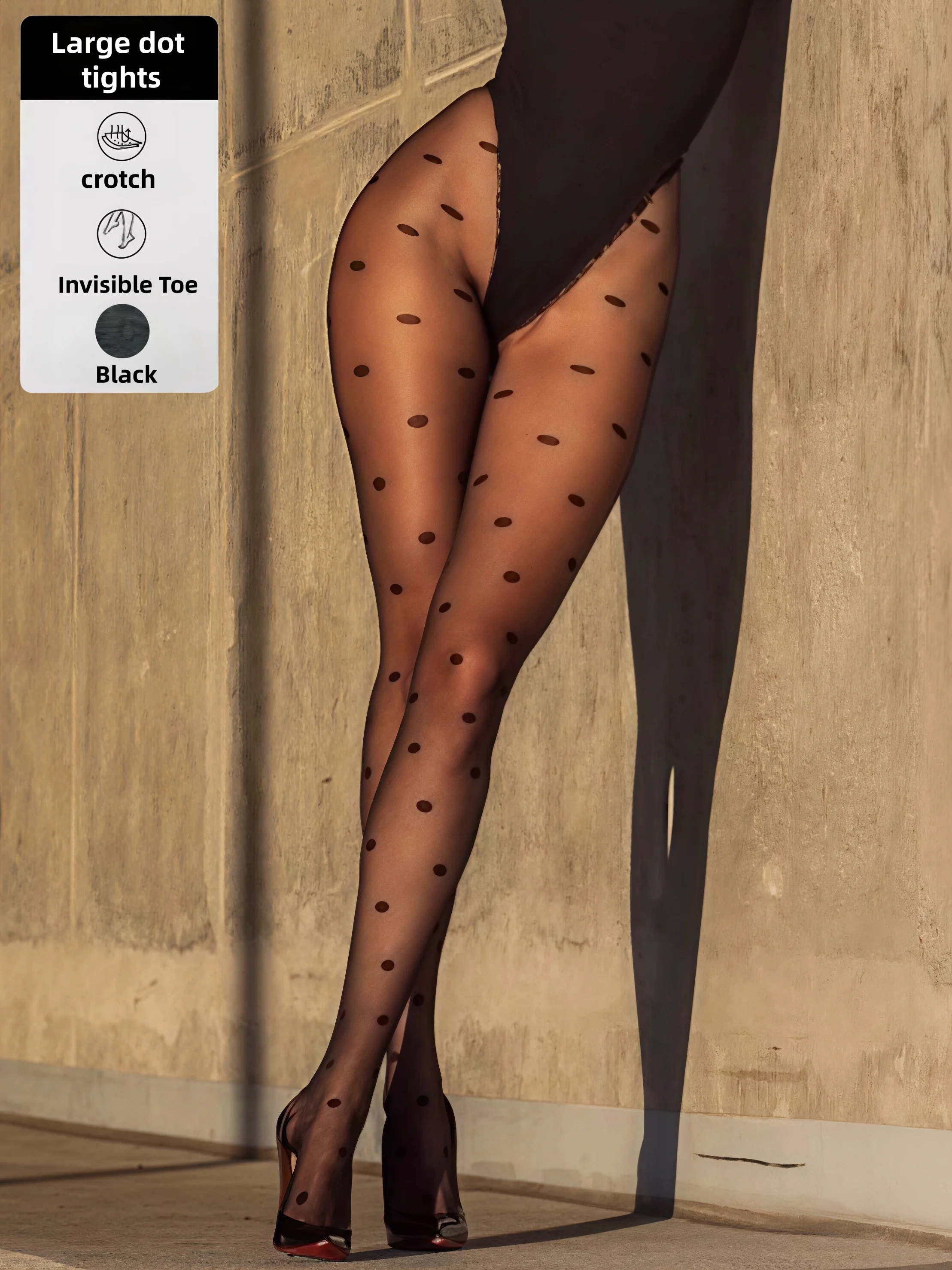 1 Paar Damenstrümpfe mit schwarzem Herzmuster, süße, sexy, seidig weiche, hautfreundliche, hochelastische, transparente Herzstrumpfhose für den Date Night