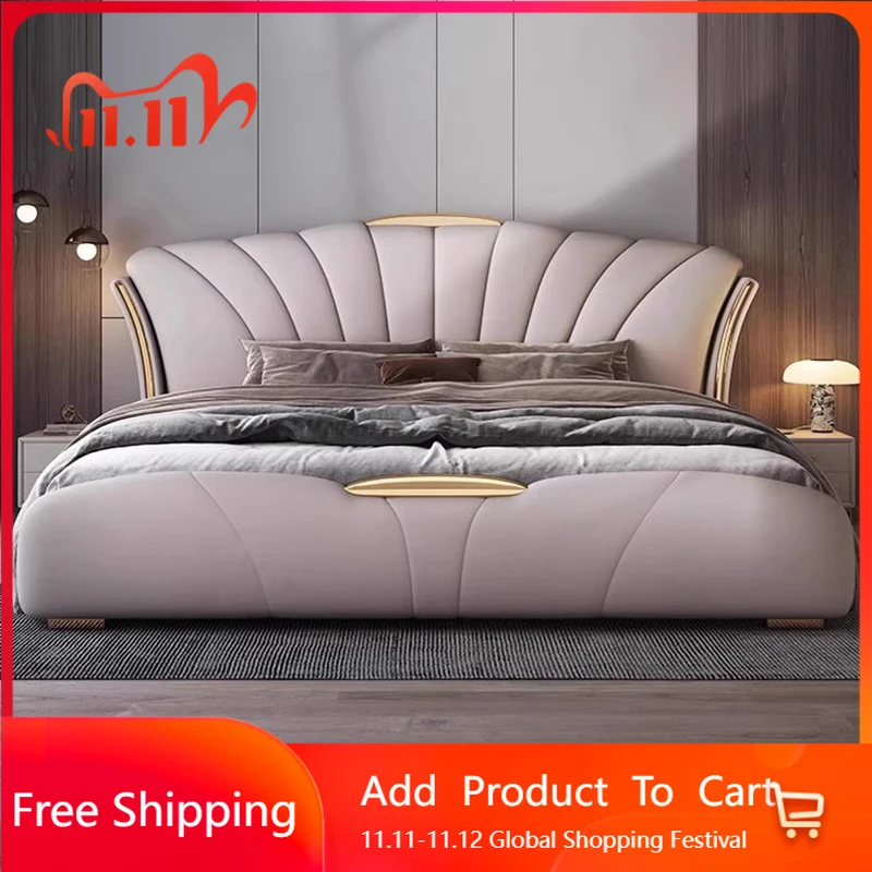 

Bedroom Modern Bed Sofa Human Dog Design Frame King Size Leather Massage Bed Sleeping Platform Muebles Lounge Suite Furniture