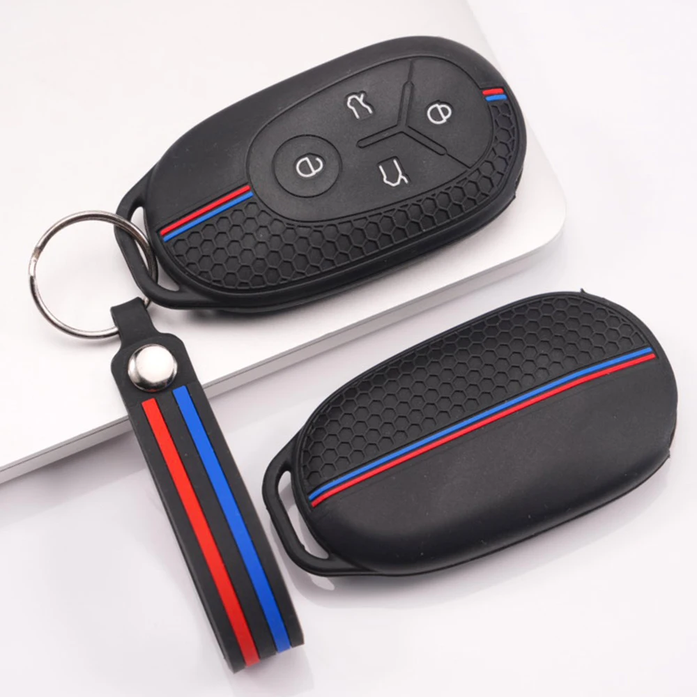 Key Fob Case With Lanyard For Geely EX2 GEOME EX2 MMEX2 Max Xingyuan Galaxy Light Star Wishes Proton EMAS High Quality Slim Fit