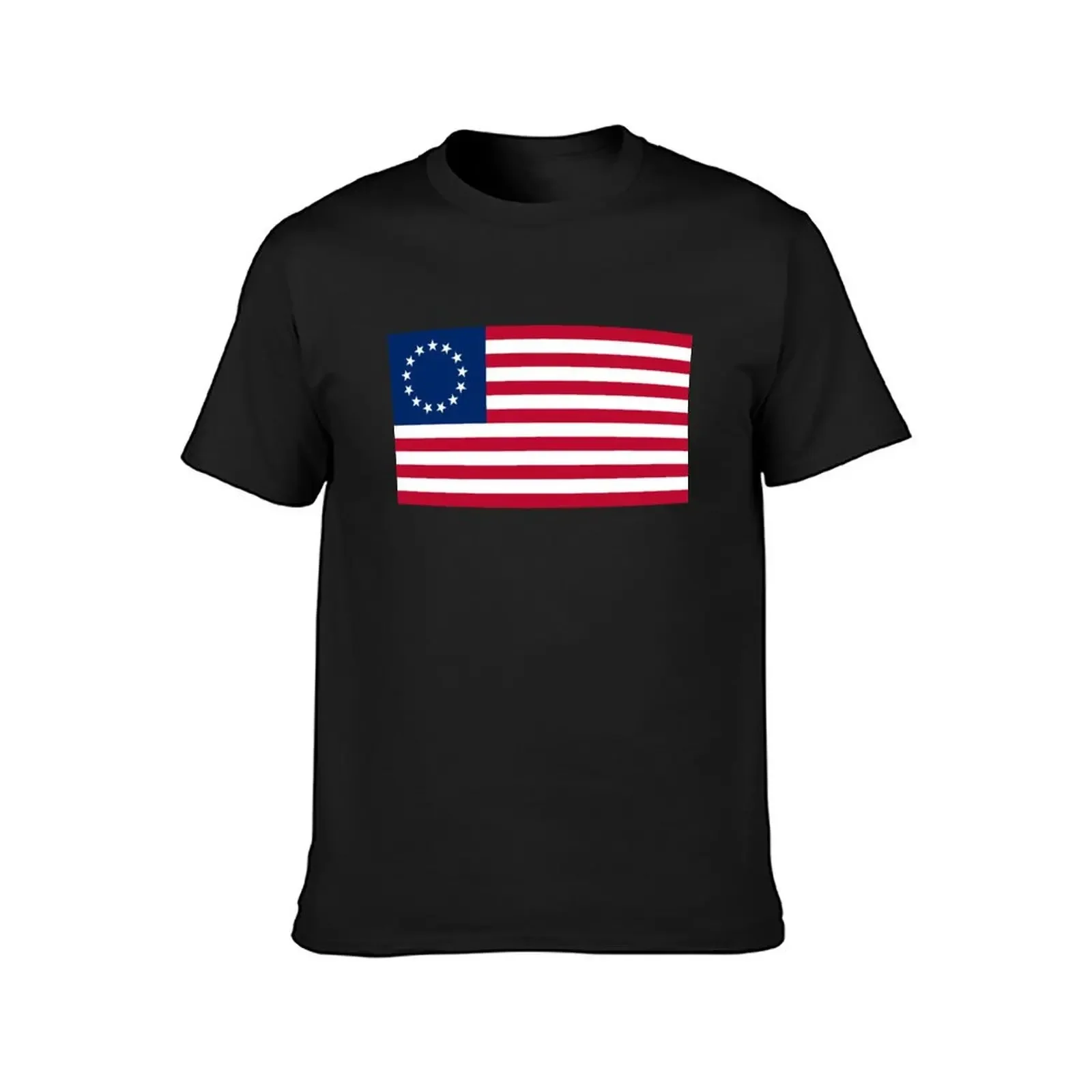 Betsy Ross American Flag T-Shirt kawaii clothes blue archive plus size clothes vintage graphic tee t shirts for men graphic