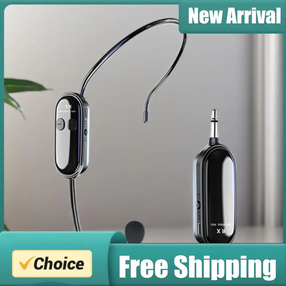 

2.4G Wireless Microphone Headset Long Range Wireless Headset & Handheld 2 in 1 Mic Mic System for Teach Outdoor Speech