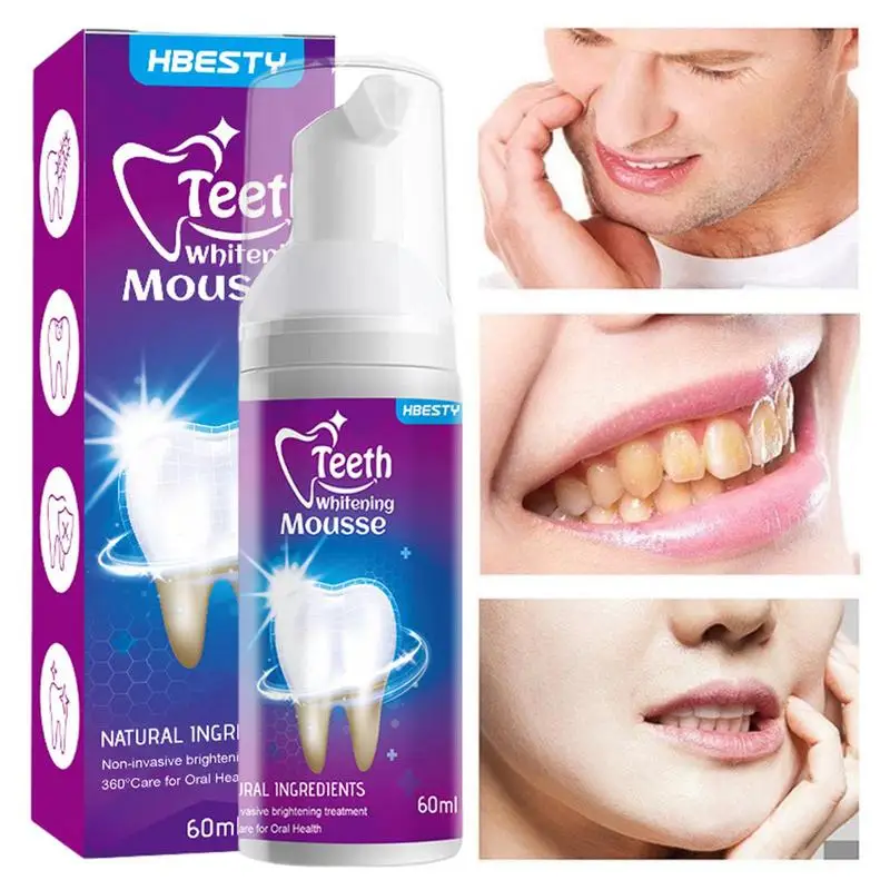 

Teeth Whitenings Mousse 60ml Teeth Mousse Foam For Deep Cleaning Gums Effective Whitenings Toothpaste Protect Your Gums And