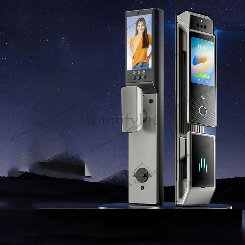 Q6 3D Face Recognition Smart Door Lock Fingerprint WIFI APP Remote Control Home Security Gate Electronic Lock