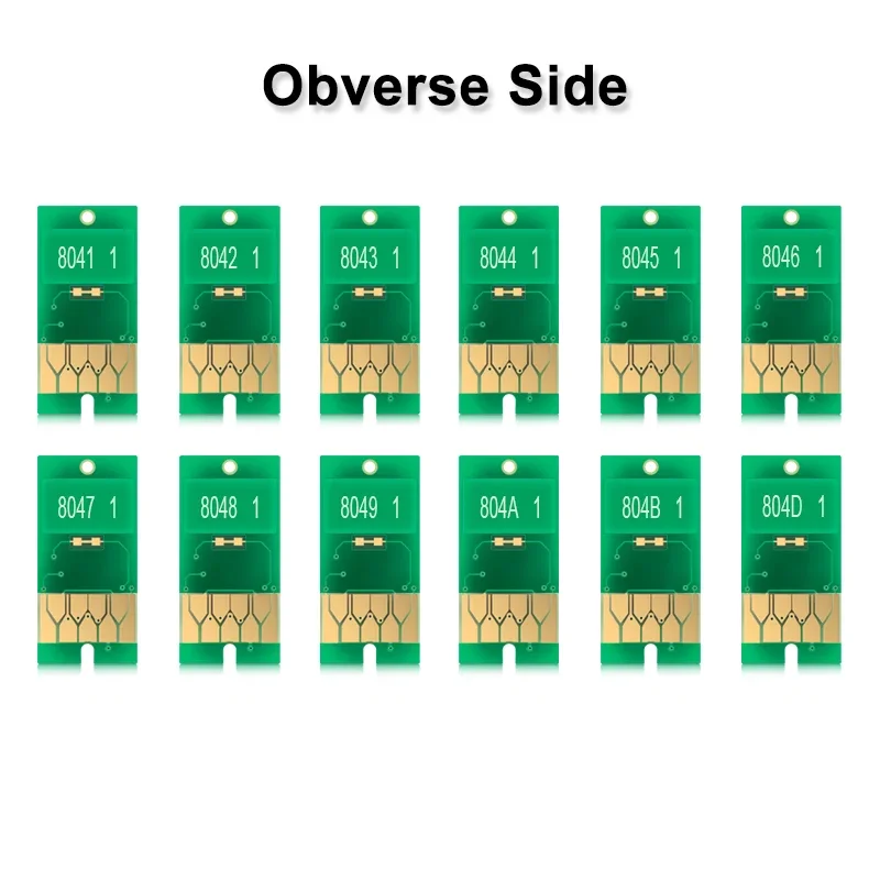 P6000 T8041-T8049 T804A B T804D Ink Cartridge Chip For Epson SureColor P6000 P7000 P8000 P9000 Printer Chips European Version