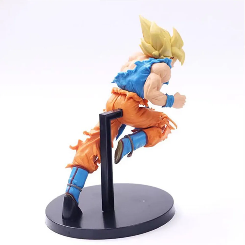 20CM Son Gokuu Figure Anime DRAGON BALL Cool Breaking Air Fighting Animation Model Toy Gift Collection Decoration Ornaments PVC