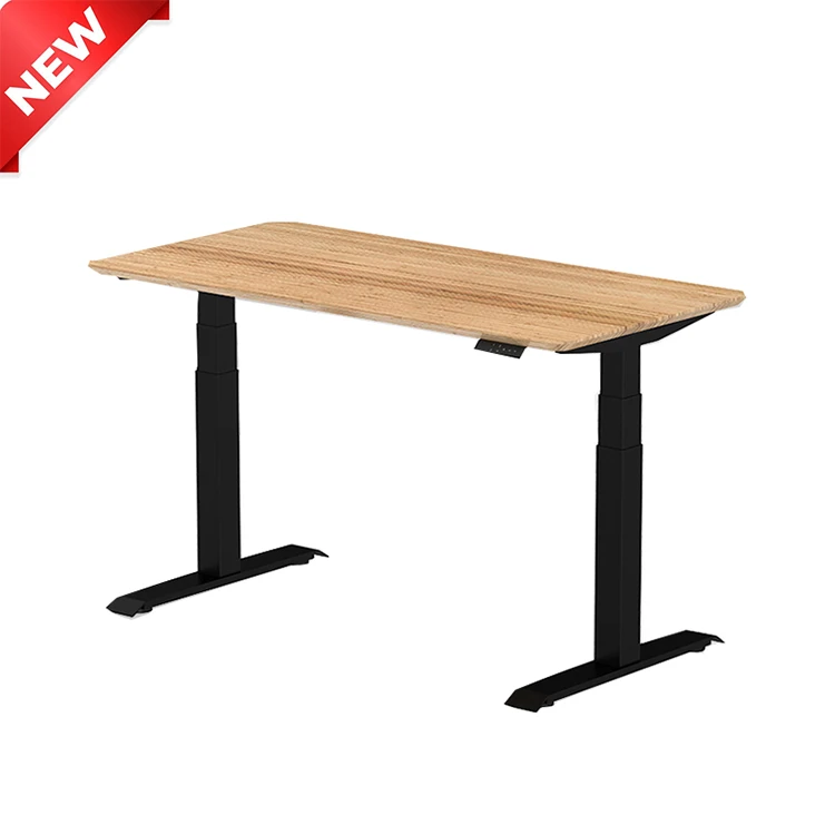 Metal Frame Standing Desk High Quality Office Modern Electric Adjustable Folding Compute Table