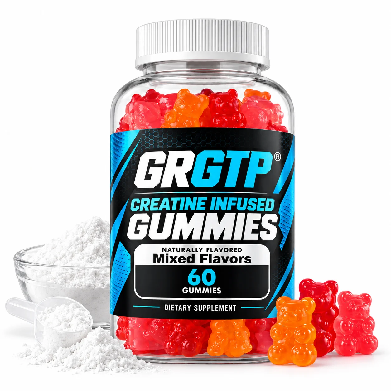 Creatine Monohydrate Gummies - Pre/post Workout, Fitness, Strength, Muscle Building Provide Energy Supplements