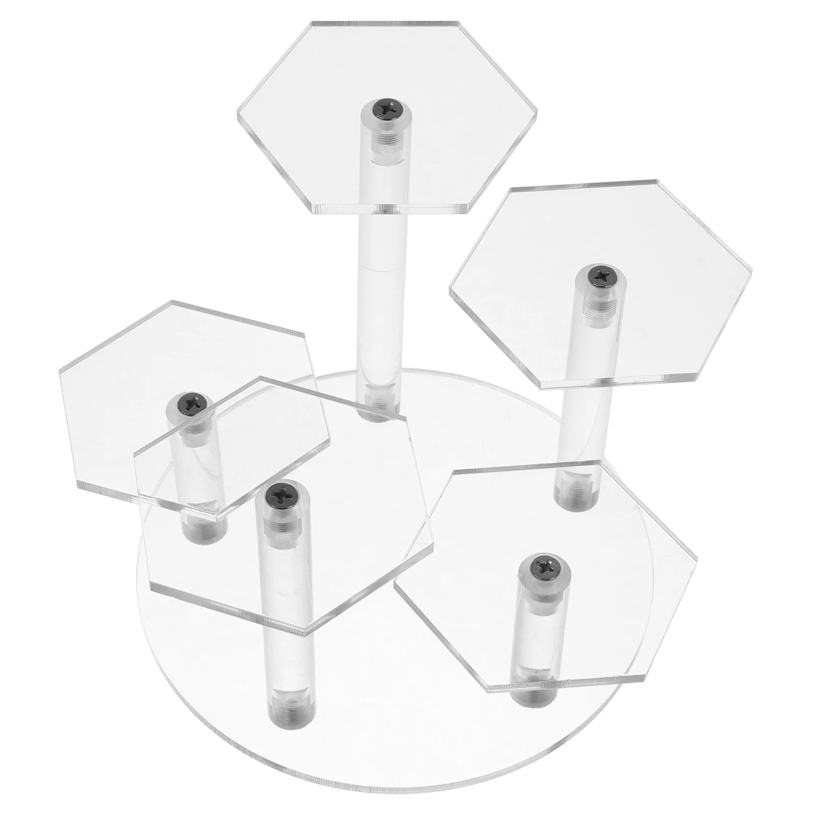 

Hexagon Transparent Jewelry Display Stand Risers 1300X1300X1050CM Acrylic Clear