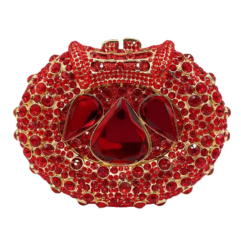 Wedding Party Oval Shaped Crystal Evening Bags Women Luxury Designer Gorgeous Rhinestone Clutch Purses And Handbags
