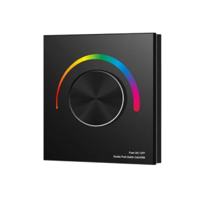 DC12-24V T1-K/T2-K/T3-K Rotary Touch Glass Panel DIM/CCT/RGB LED Controller Dim for single color/color temperature/RGB led tape