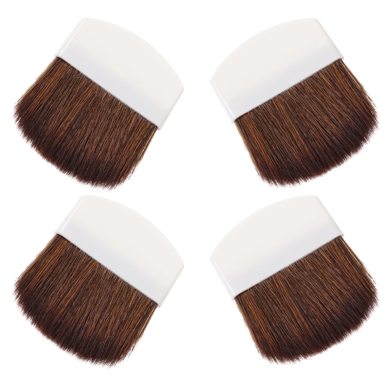 مجموعة فرش مكياج مكونة من 4 قطع من فرش بودرة أحمر الخدود، فرشاة صغيرة لتطبيق بودرة الوجه المضغوطة السائبة للنساء #2