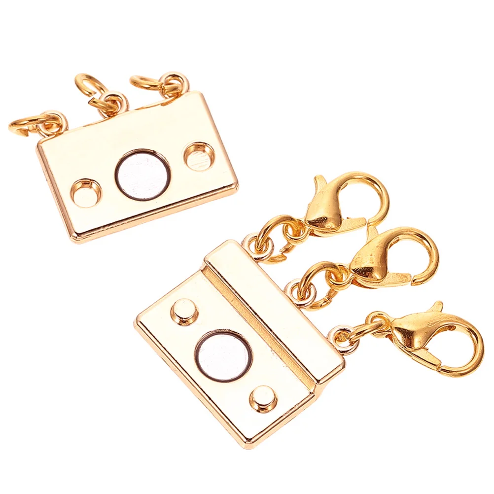 Magnetic Three-ring Buckle Jewelry Layered Clasps for Necklace Decor Layering Look