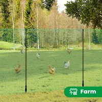 WOLTU Mobile Fence PE Material Barrier Fence for Gardening Outdoor Camping Tight Mesh Barrier Netting Poultry Rabbit Dog Fencing