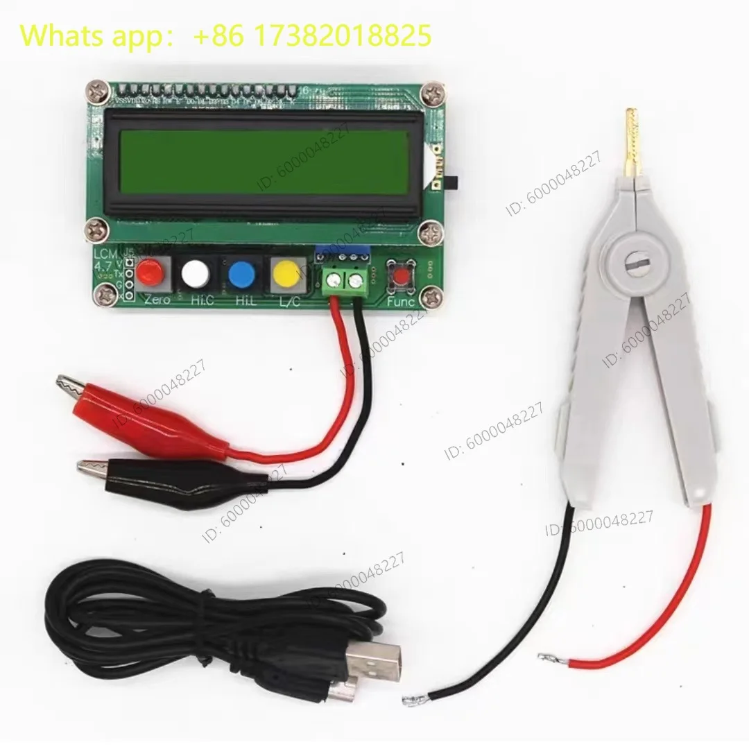 LC-100A LC100A Capacitance Inductance Meter LC Meter 1pF-100mF 1uH-100H Inductor Test Clip Online Potentiometer Calibration