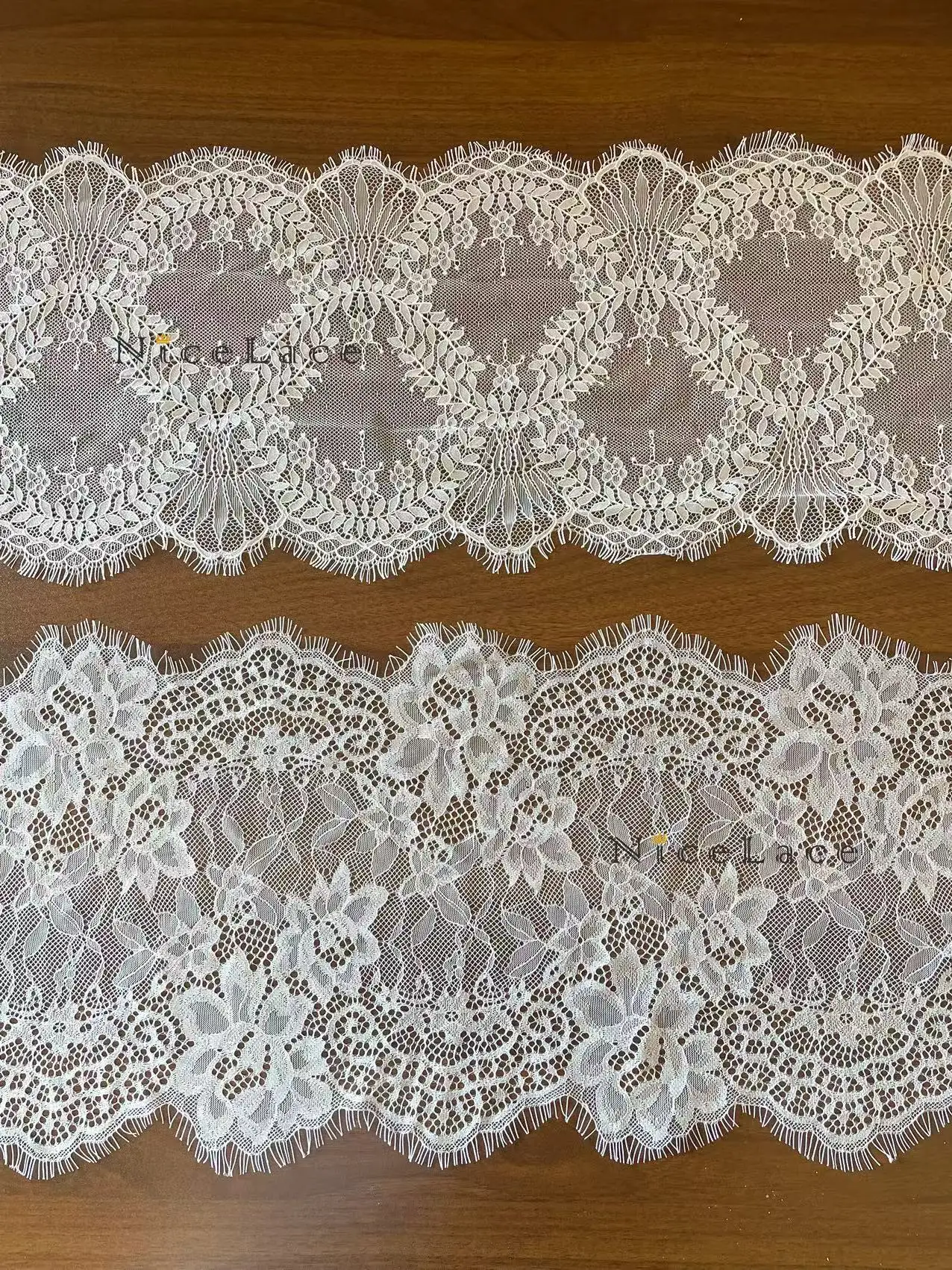 

High-Quality Chantilly Lace Trim Floral Edge 3yards/piece - For Baby Clothes, Dresses, Wedding Gowns DIY Accessories