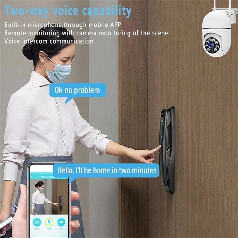 HD WiFi IP Camera Security Protection Surveillance Kamera CCTV Smart Home 1080P Outdoor 360 PTZ Auto Tracking Monitor IP Cam image 5