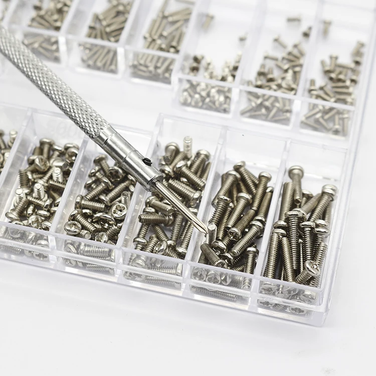 1 Set 18 Kinds of Mini Type Screws For Watch Notebook Computer Glasses Repair Tool