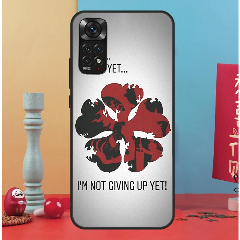 Anime Black Clover Logo Phone Case For Xiaomi Redmi Note 11 10 9 Pro Note 10A 10C 10S 9S 8T 9A 9T 9C 7 Soft Cover