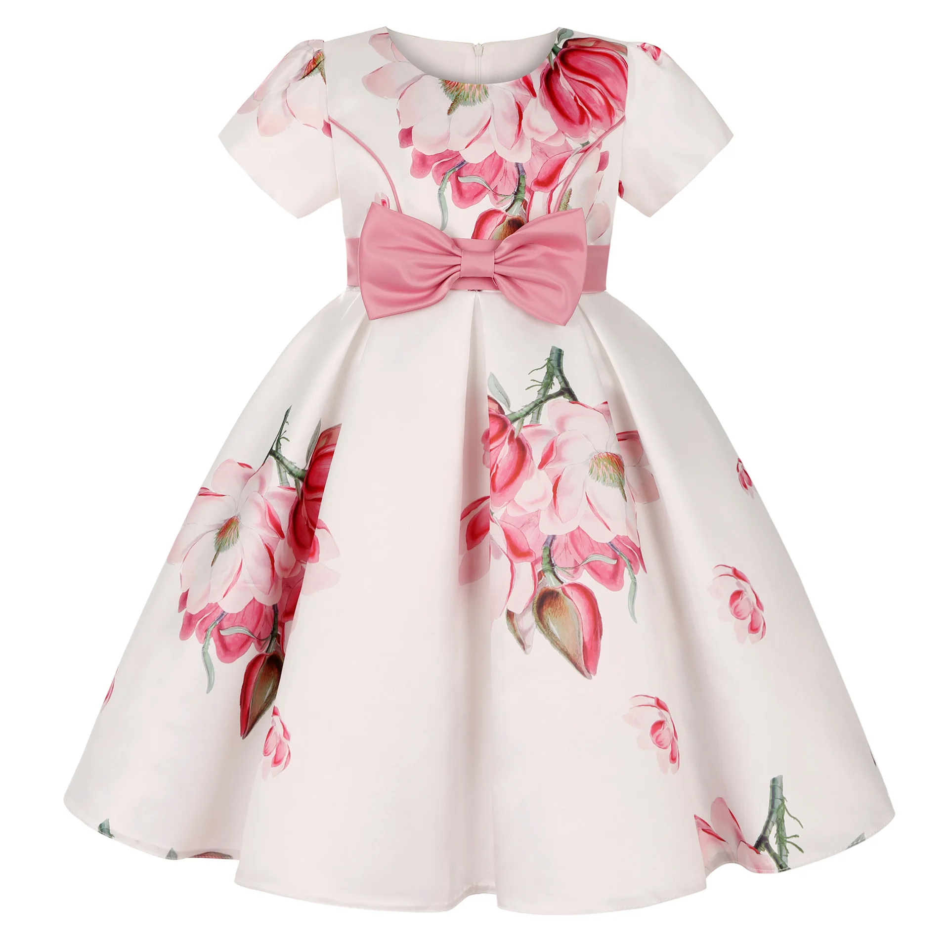 New Girls Kids Flower Elegant Causal Princess Party Dresses Children Clothing Christmas Birthday Wedding Party Baby Girl Dress