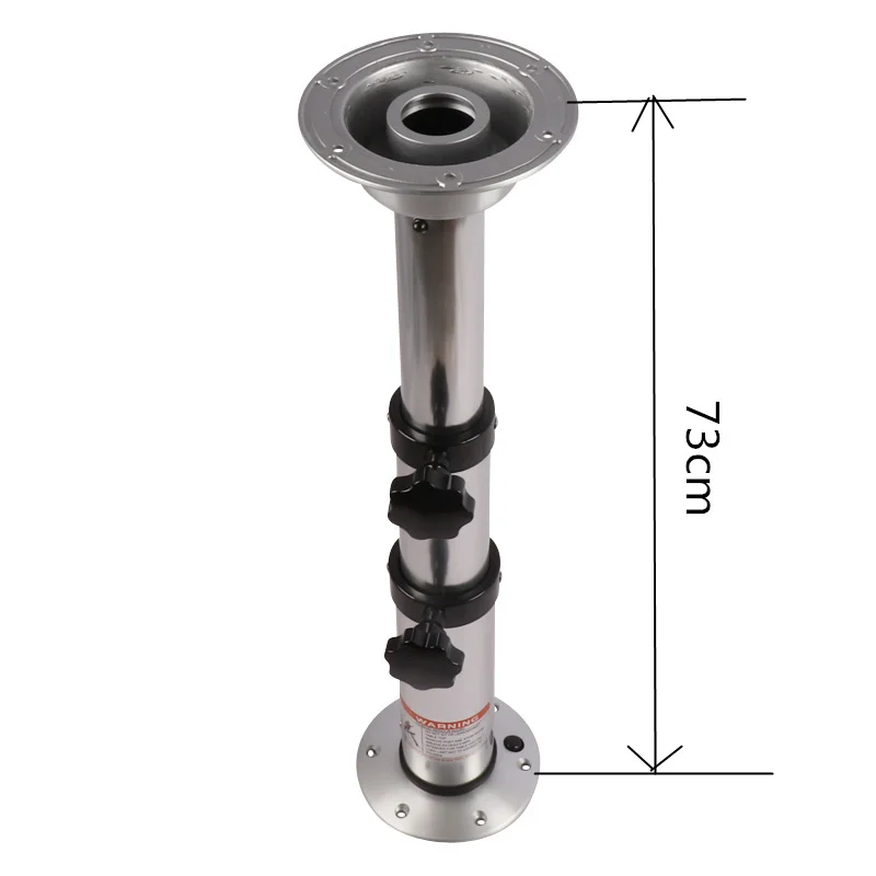 Motorhome Accessory Aluminum 3 stages Telescopic Table Base Compatible for RV Manual 3 Sections Lifting Table Legs