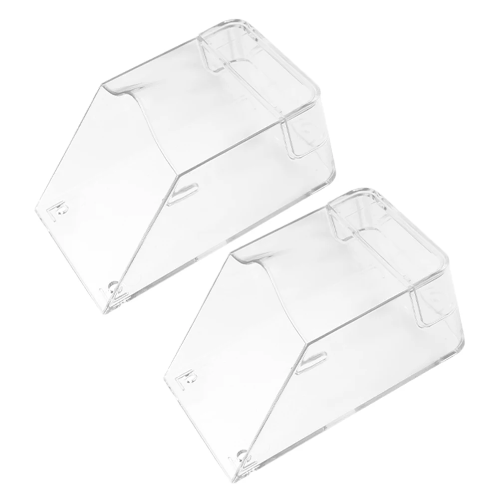 

2pcs Waterproof Doorbell Cover Protector Transparent Rainproof Chime Shell Control Attachment Weatherproof