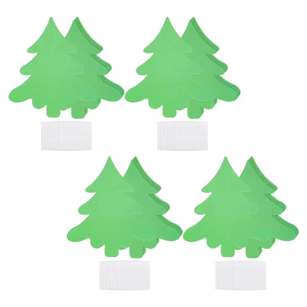 

50Pcs DIY Christmas Tree Cards Green Cardstock Craft Supplies Blank Unfinished Cutouts for Handmade Greeting Cards Holiday Decor