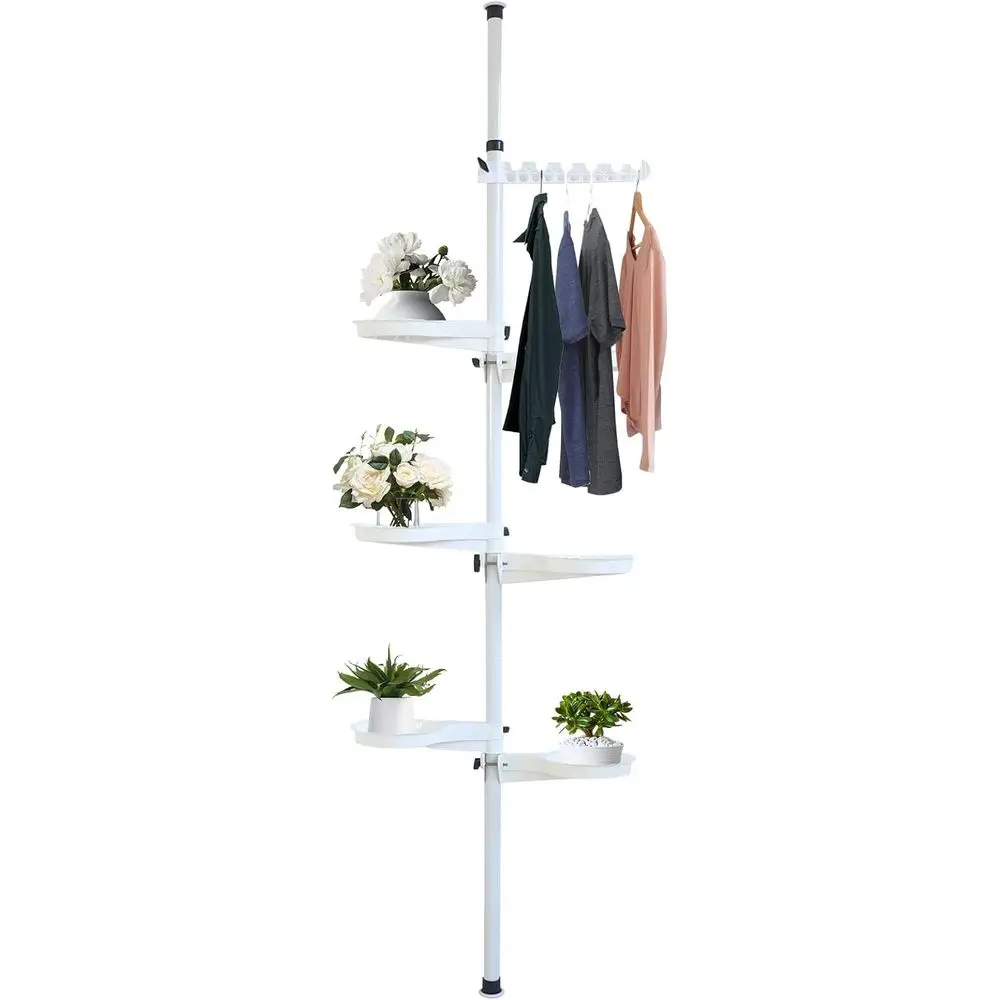 

7-Layer Adjustable Floor-to-Ceiling Plant Stand for Potted Decor