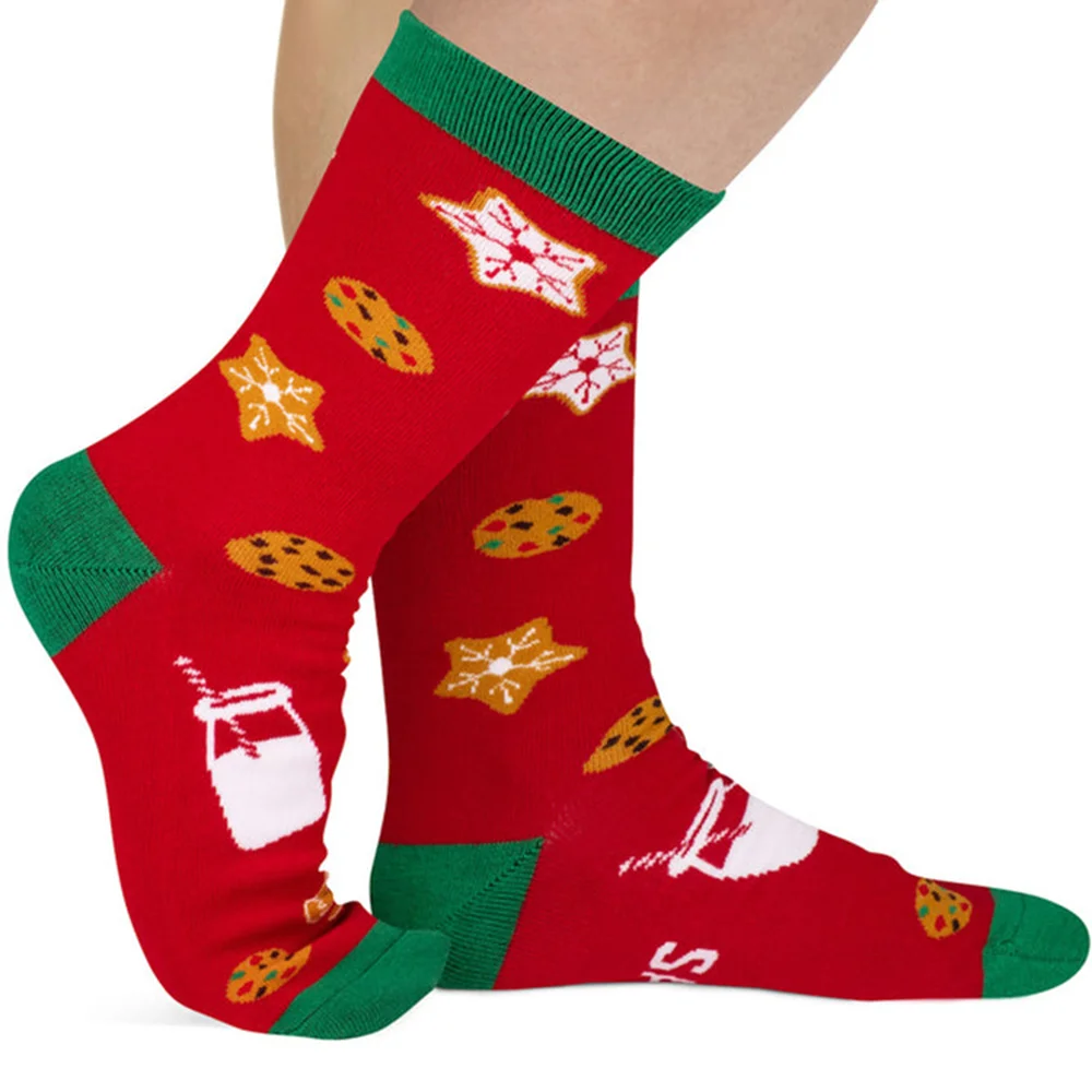 

2024 Christmas Crew Cotton Socks Unisex Women Men Colorful Funny X-mas Long Socks Gifts for Dropshipping Bulk Wholesale