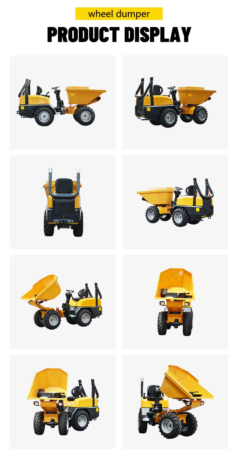 Mini-Hydraulik-Raddumper 1300kg Kompakter Muldenkipper für Landwirtschaftliche und Landschaftsbau-Projekte – Detail 7