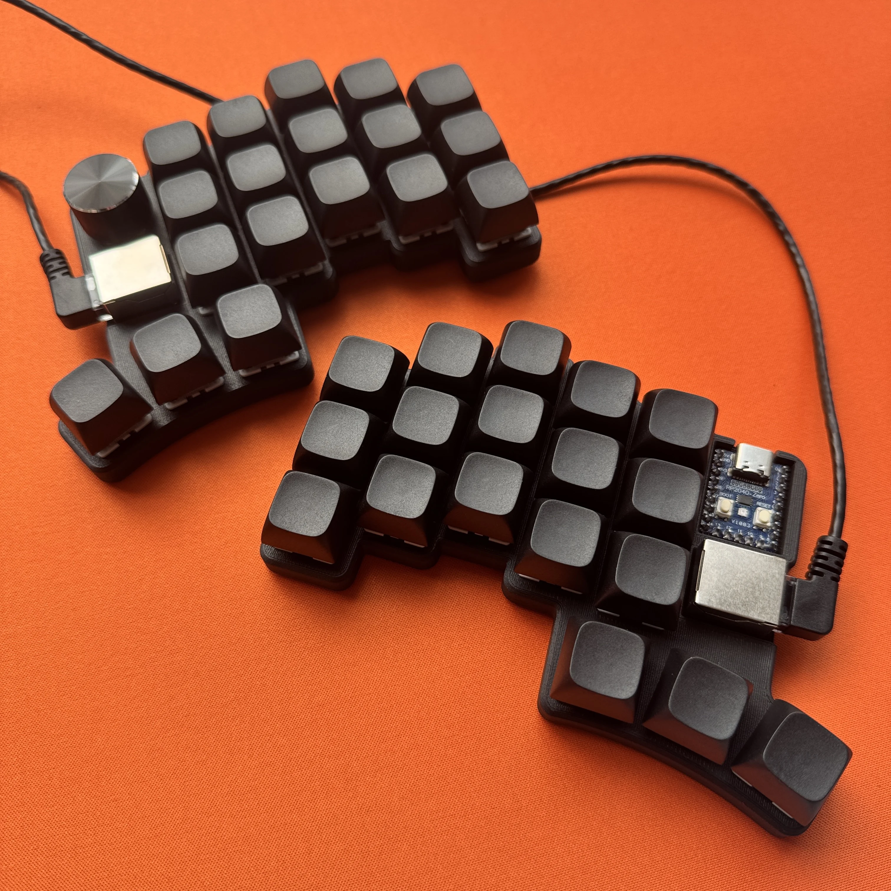Cheapino V2 36keys Wired Split Mechanical Keyboard Hot-swap Kit PLA Printing Shell QMK Firmware 3X5 MX Mini Keyboard Ergonomics