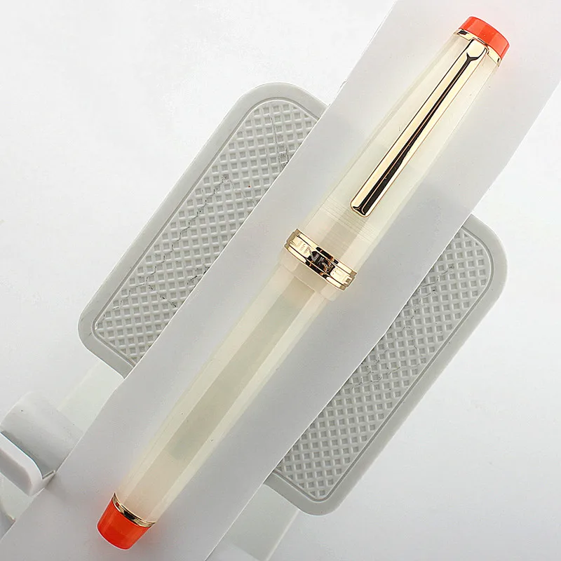 

Jinhao 82 Fountain Pen Gold Trim Acrylic Barrel Fine Nib for Writing Calligraphy Signature School A7282