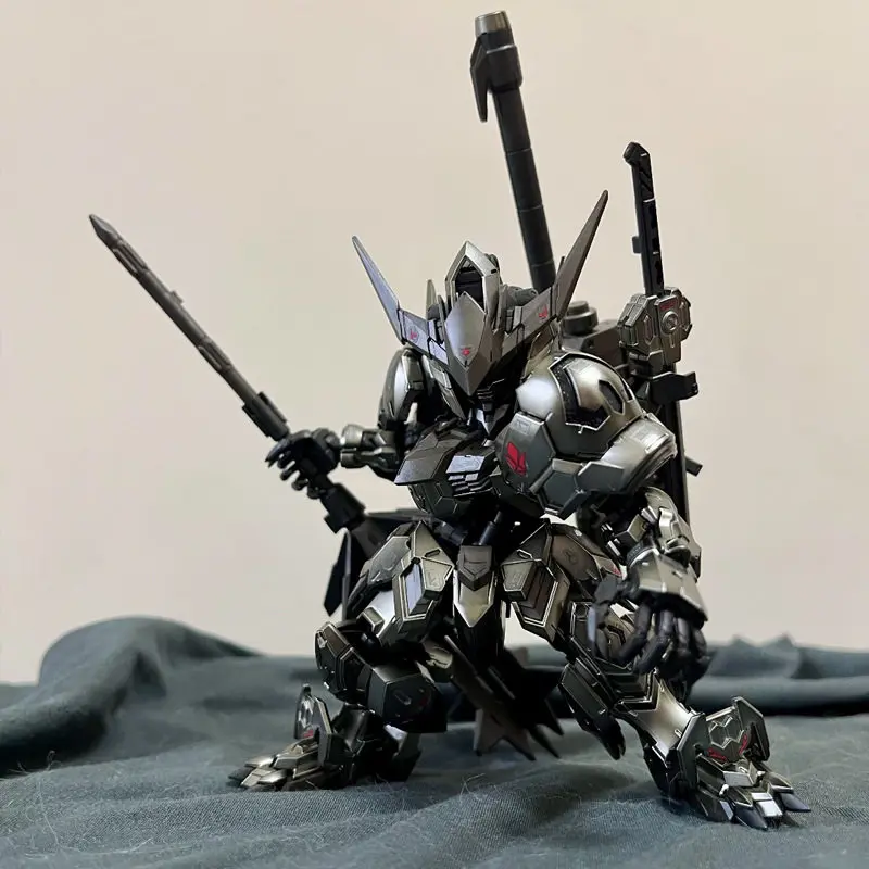 

Mgsd Babatos Electroplating Color Matching Assembly Mecha Action Figures Model Kit Figures Boy Gift Desktop Display Collection