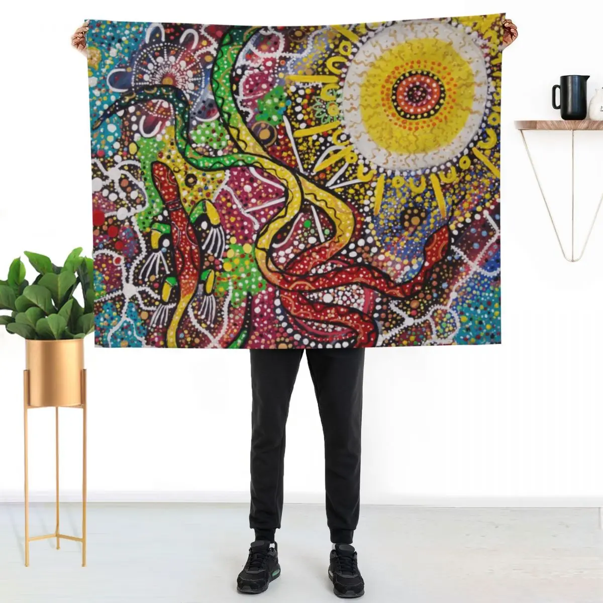 Australia The Land That Time Forgot Throw Blanket couch cozy soft plush fuzzy picnic outdoor blanket