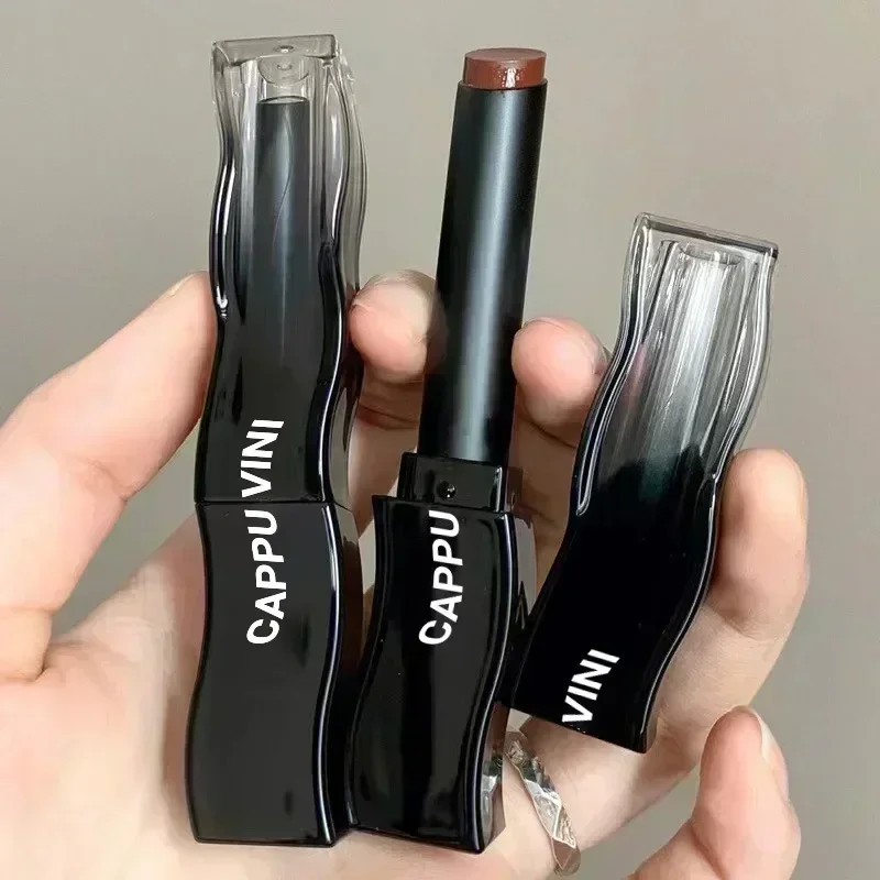 Rouge à Lèvres Hydratant et Durable avec Miroir à l'Eau, Tube Noir Clip, Brcorporelle à Lèvres Solide, Teinte Jules, Marron, Maquillage Cosmétique, Non-Adhésif