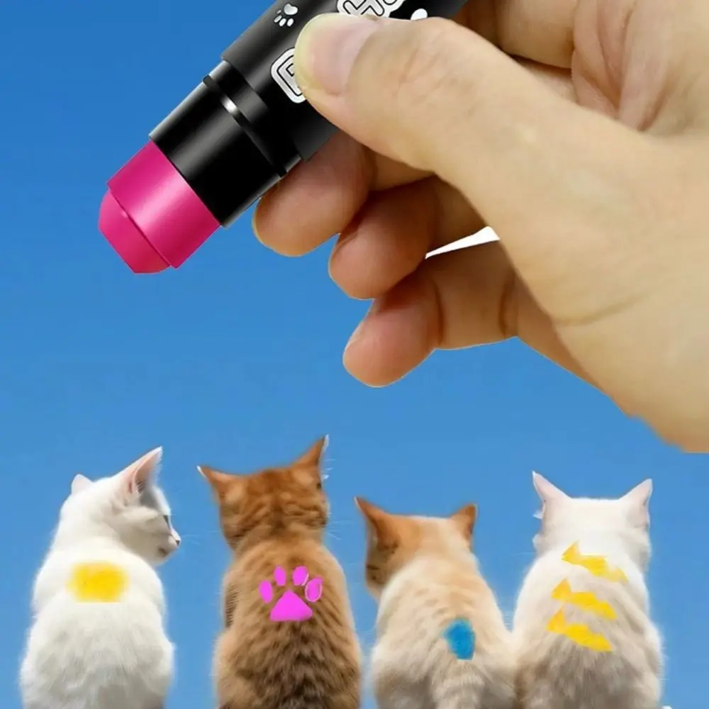6 Colors Pet Hair Dye Water Soluble Quick Dry Pet Hair Dye Stick Vibrant Colors Toxic-Free Temporary Colors Costume Parties